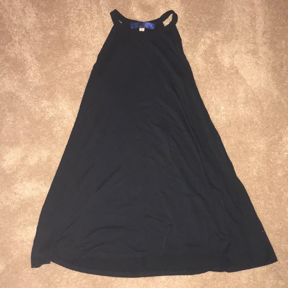 Black high neck tank top dress